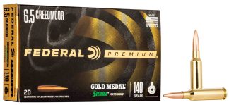 FED 6.5 CREEDMOOR 140GR GOLD MEDAL SMK