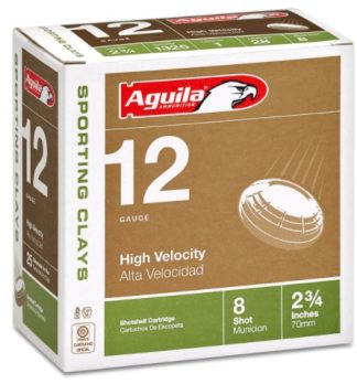 AGUILA 12ga 2-3/4" 1-1/8oz HDCP 1250fps #8