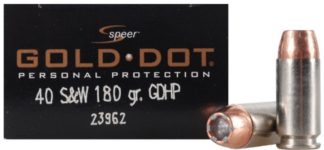 CCI SPEER GOLD DOT c.40 S&W 180GR.