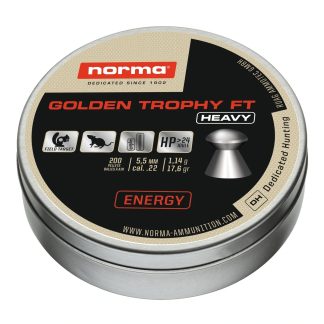NORMA GOLDEN TROPHY FT 5.5MM 200Pk Pellets c.22 P
50 rd box