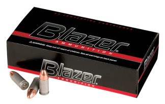 CCI Blazer ALUMINUM 9MM, Total Metal Jacket, 147 GR Clean Fi