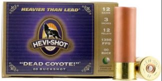 HEVI SHOT DEAD COYOTE 12GA 3” 1.375OZ #00B 5RDS