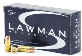 CCI SPEER .40 CAL 180GR 50 RDS BOX TMJ LAWMAN CLEAN FIRE