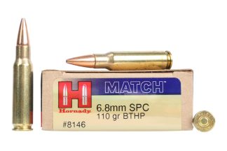 Hornady 6.8 mm Rem, Boat Tail Hollow Point (HP), 110 GR