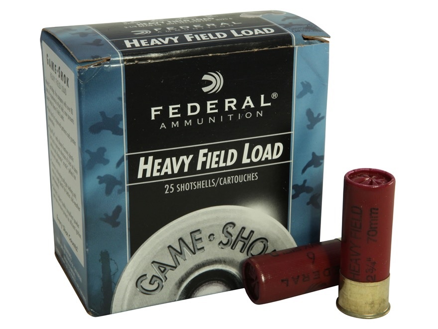 FED. 12ga. FIELD LOAD 23/4” 11/8oz. #4