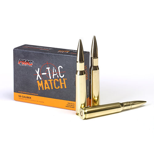 PMC .50 BMG 740GR. SOLID BRASS X-TAC MATCH