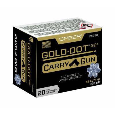 SPEER 45 AUTO  P 200GR GOLD DOT CARRY GUN HP