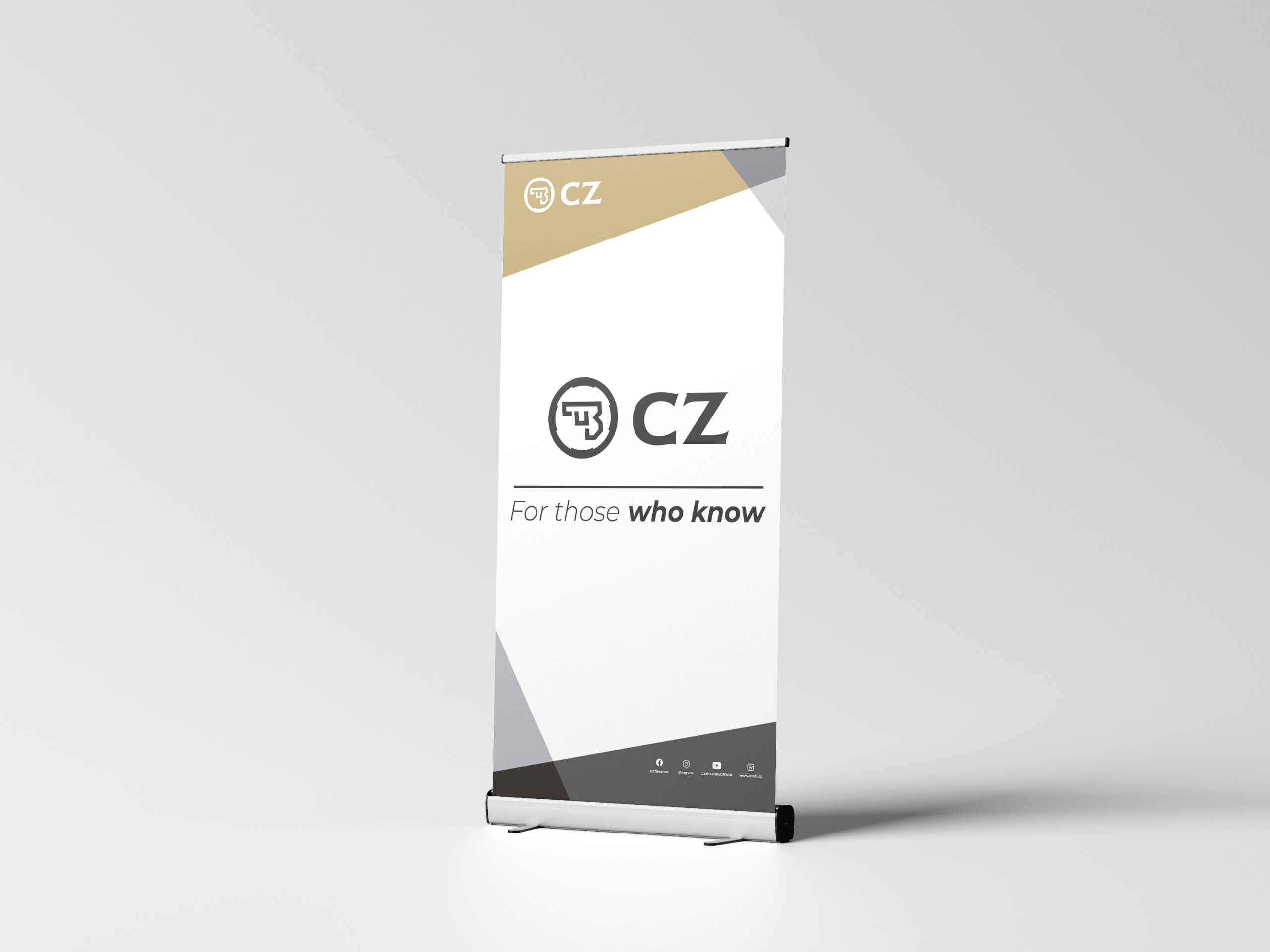 CZ ROLL-UP CZ LOGO 100X200CM