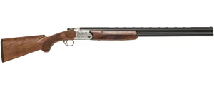 CHARLES DALY 12GA­3" 202 AE O/U, Engraved, White, 28" WALNUT