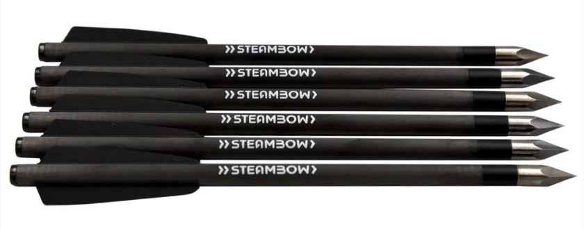 STEAMBOW AR-Series –  light Carbon-Bodkin Arrows 6 PK