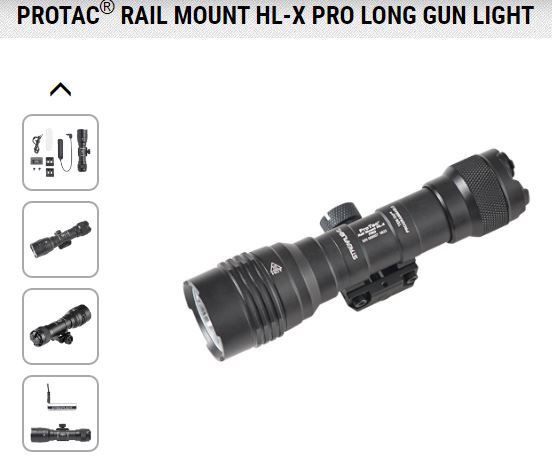 STREAMLIGHT PROTAC RAIL MOUNT HL-X PRO