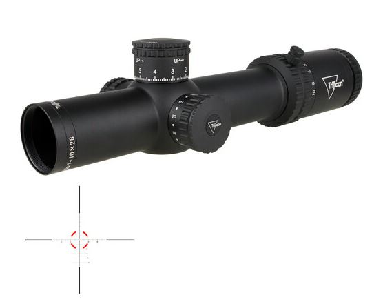 TRIJICON CREDO 1-10X28 FFP RED/GRN SEG CIRCLE MRAD 34MM