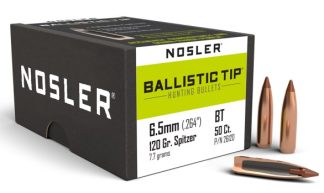 NOSLER 6.5MM 120GR BALLISTIC TIP (50 CT.)