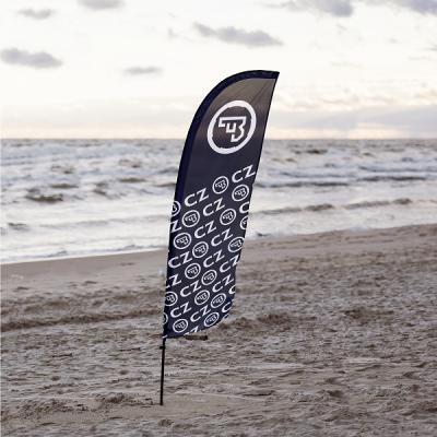 CZ BEACH FLAG BLACK CZ 520CM