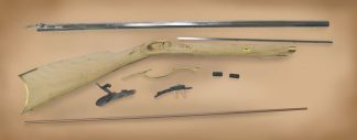 TRADITIONS CROCKETT RIFLE KIT / SELECT RAW HARDWOOD/.32 / 32