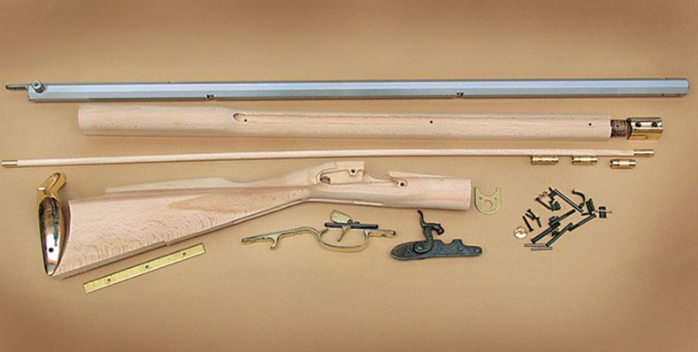 TRADITIONS KENTUCKY RIFLE KIT / SELECT RAW HARDWOOD/.50 / 33