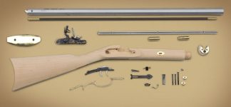 TRADITIONS FRONTIER RIFLE KIT / SELECT RAW HARDWOOD/.50 / 28