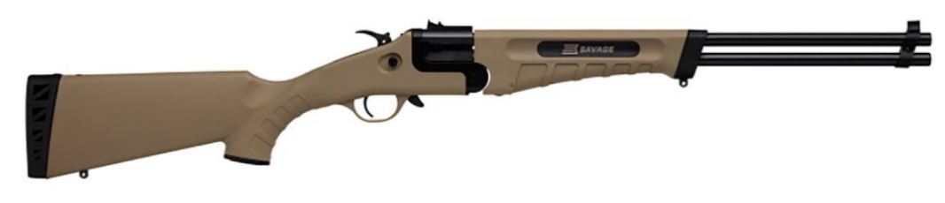 SAVAGE MODEL 42 FDE 22LR/410 20″ FLAT DARK EARTH SYNTHETIC