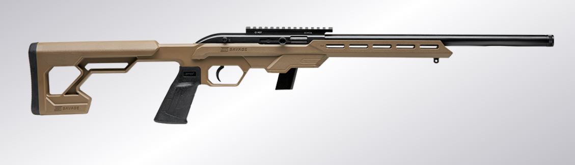 SAVAGE 64 PRECISION FDE 22 LR 16.5″ FLAT DARK EARTH
