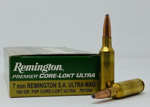 REM. c.7MM REM. S/A U/M 160 gr. PSP ULT
