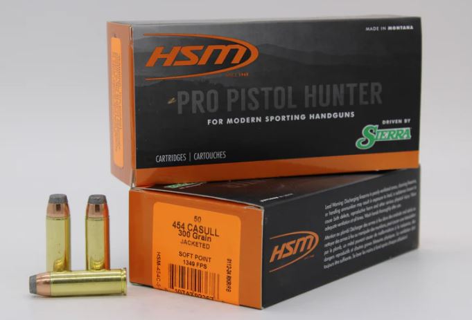 HS MUNITIONS 454 CASULL 300 GR JSP