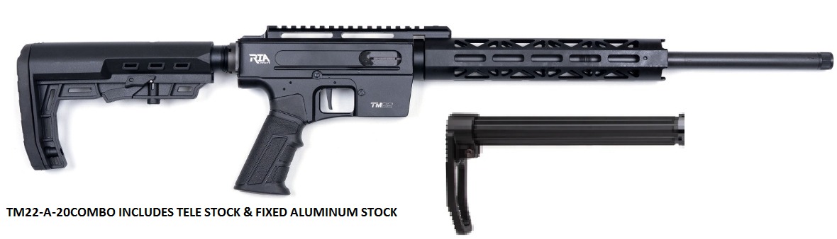 DERYA/ Rock Island Armory TM22 BLACK c.22 LR 20″