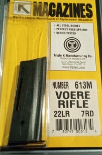 Triple K Voere Bolt Action, 22LR 7 Rd. Magazine