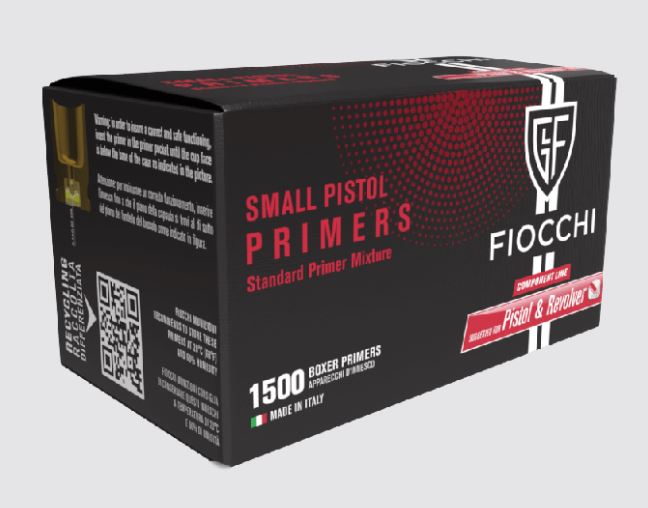 FIOCCHI SMALL PISTOL PRIMER 1500 PRIMERS