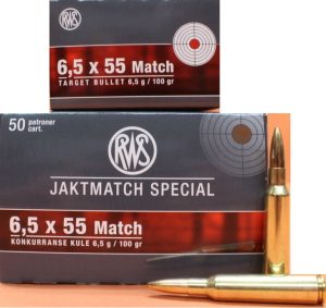 RWS 6.5x55 SWE Match 100 gr HP Match 50rds