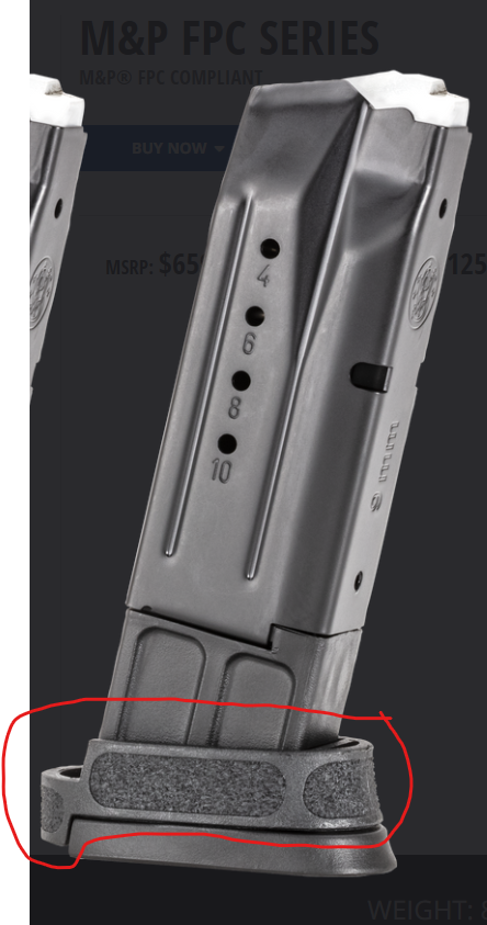 S&W FPC MAGAZINE SPACER/EXTENSION