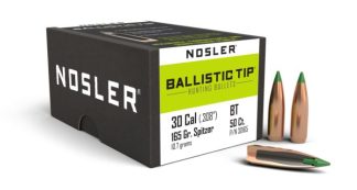 NOSLER BALLISTIC TIP 30/ .308” 165GR. SP