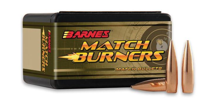 BARNES 6.5MM MATCH BURNER BOAT TAIL 140GR 500RD