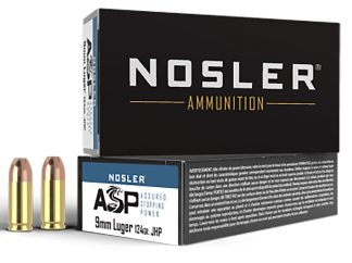 NOSLER MGA-9MM 124G HG JHP (50CT)