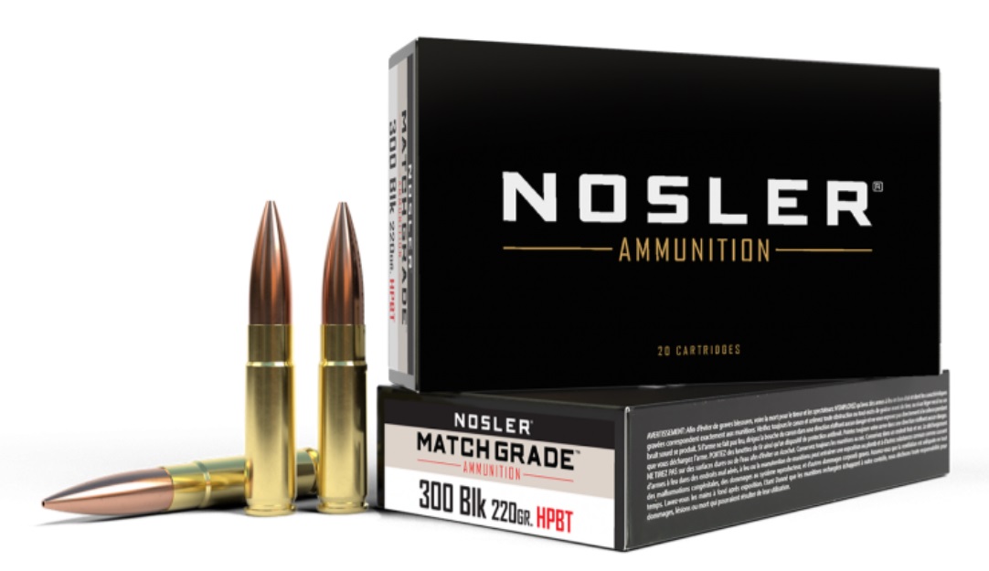 NOSLER MGA-SUPPRESSOR READY 300 BLACKOUT 220G CC HPBT (20CT)