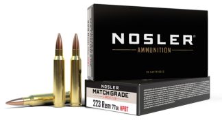 NOSLER 223 REM MATCH 77GR CUSTOM COM MATCH HPBT (20 CT.)