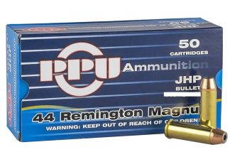 PRVI Pistol Ammo 44 Magnum HP 180gr 50RDS