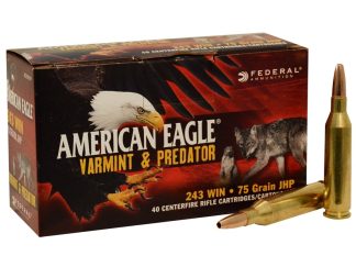 FED 243 WIN 75 GR JHP ”VARMINT / PREDATOR” BULK VALUE PACK