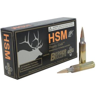 HS MUNITION TROPHY GOLD .25-06 115GR. BERGER MATCH