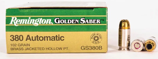 REM GOLDEN SABRE .380 AUTO 102 GR JHP *25 RD BOXES*