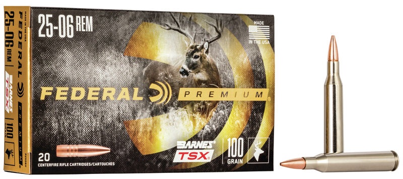 FED. PREM. c.25-06 REM 100GR TRIPLE SHOK X BULLET