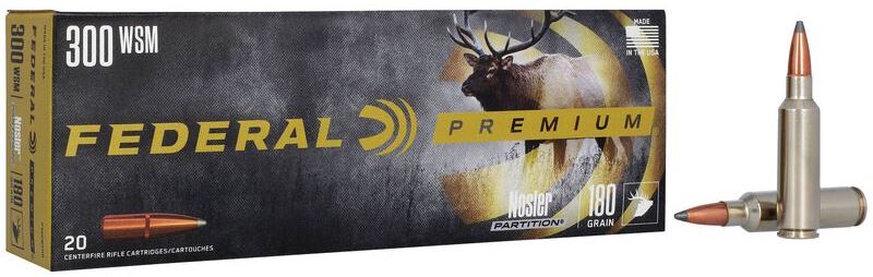 FED. PREM. c.300 WSM 180 gr. NOSLER