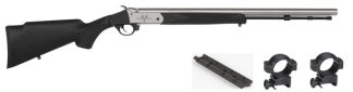 TRADITIONS BUCKSTALKER – BLK/STAINLESS CERAKOTE 24” -BASE/RI