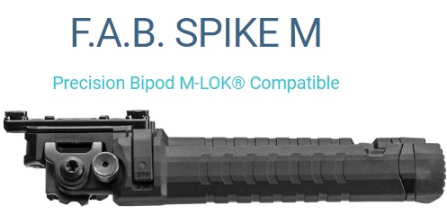 FAB DEFENSE Precision Bipod M-LOK® Compatible BLACK