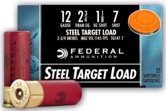 FED. 12GA. STEEL TARGET #7  2 3/4”   1 1/8oz 1145fps