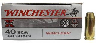 WIN. c.40 S&W 180 gr WIN CLEAN 50 ROUND BOX