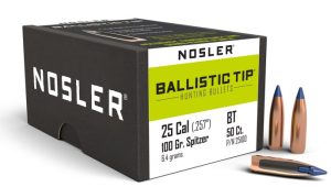 NOSLER 25 CAL 100GR BALLISTIC TIP (50 CT.)