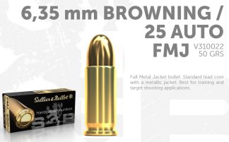 S & B c.25 AUT. 50 gr. FMJ  6,35MM Browning