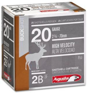 AGUILA 20ga 2-3/4” 1oz 1220fps 2Buck 25 Rd box