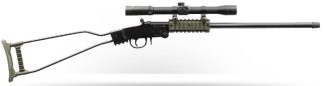 CHIAPPA 22LR. LITTLE BADGER SINGLE SHOT OD GREEN SCOPE