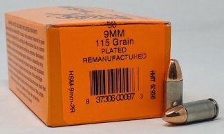 HS Munitions 9MM 115GR XTREME PLATED RN FMJ REMANUFACTURED